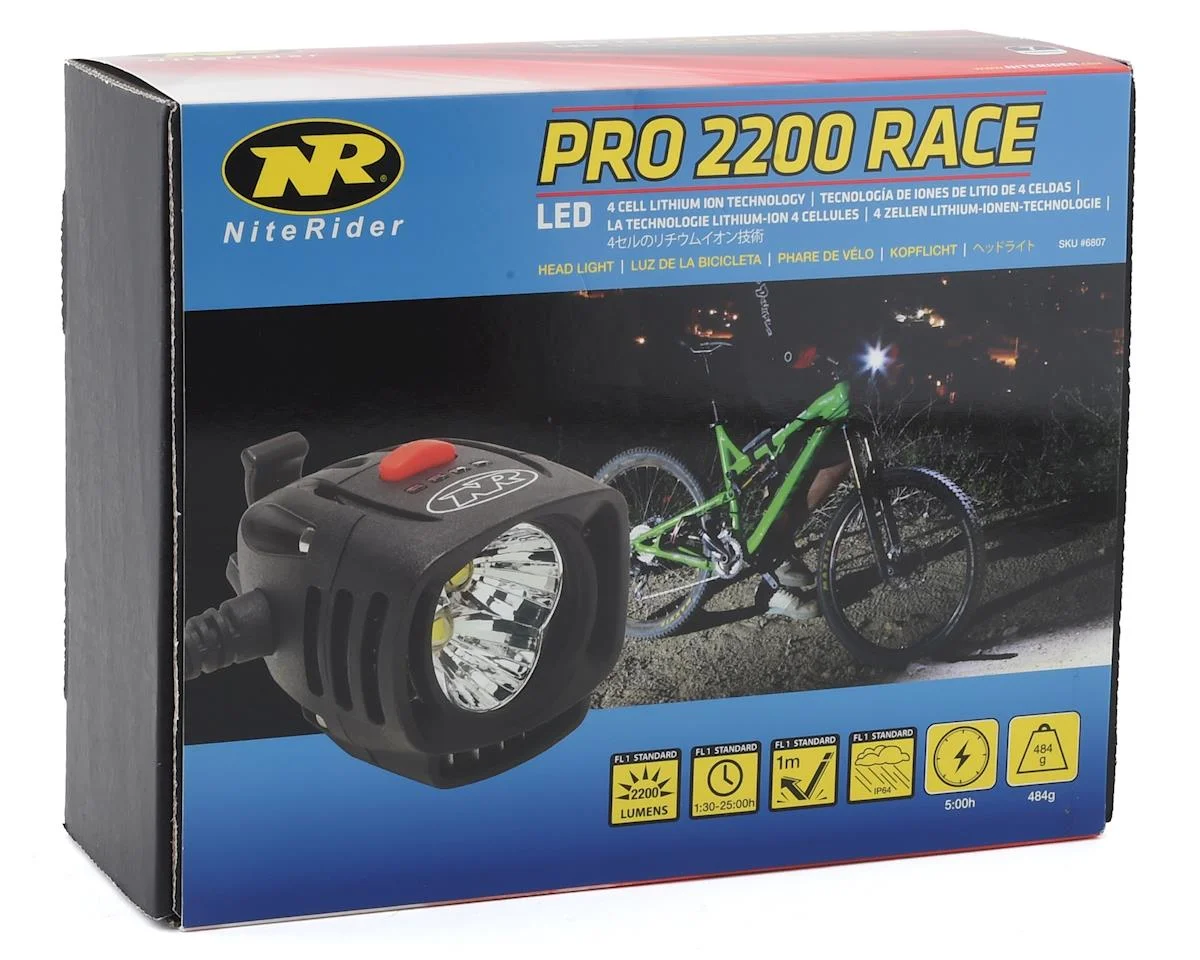 NiteRider Pro 2200 Race LED Headlight System (Black) (2200 Lumens) - view 4
